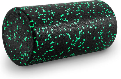 ProsourceFit High Density Foam Rollers 12 - inches long, Firm Full Body Athletic Massage Tool for Back Stretching, Yoga, Pilates, Post Workout Muscle Recuperation, Black