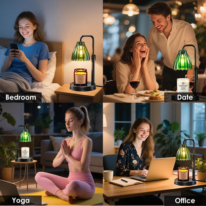 hyrion Candle Warmer Lamp with Timer, Gifts Adjustable Height Candle Lamp