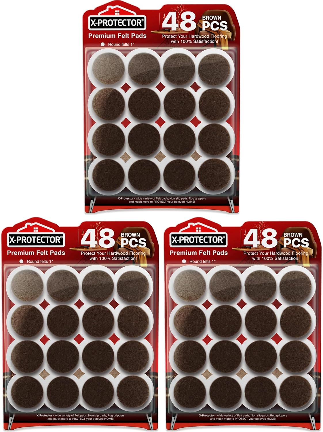 Felt Furniture Pads X-PROTECTOR 235 PCS Premium Furniture Pads - Felt Pads Furniture Feet Best Wood Floor Protectors - Protect Your Hardwood & Laminate Flooring! | Furniture Feet Best Wood Floor Protectors - Protect Your Hardwood & Laminate Flooring!