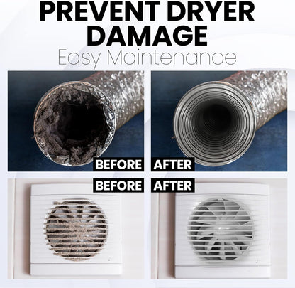 Dryer Vent Cleaner Lint Brush, Long Flexible Refrigerator Coil Cleaning Brush, 26 Inch,Black,Large (Pack of 1),1295