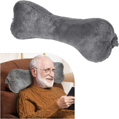 Recliner Headrest Pillow, Head Pillow for Sofa, Recliner Neck Pillow, Bone Couch Neck Pillow for Pain Relieve(Grey)