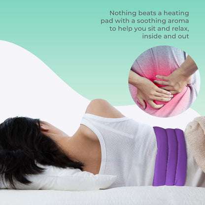 Microwavable Heating Pad for Lower Back and Menstrual Cramps - Moist Microwave Heating Pad for Muscles and Joints - Natural Microwave Hot Pack Heat Pad for Lower Back Pain - 1 Pack Purple