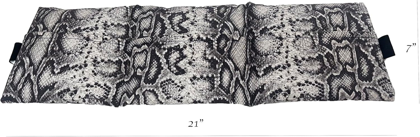 Heating Pad with Removable Pockets. Washable Cover. Microwave Heat Therapy for Back, Neck, Shoulders, Cramps. Pain and Stress Relief. Reusable Heated Wrap Corn Filled. (Ocean)