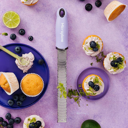 Premium Classic Series Zester - Lipstick Pink | Lemon Zester tool, Hard Cheese & Vegetable Grater | For Citrus, Parmesan Cheese, Garlic, Ginger, Nutmeg | Fine Stainless Steel Blade, Made in USA