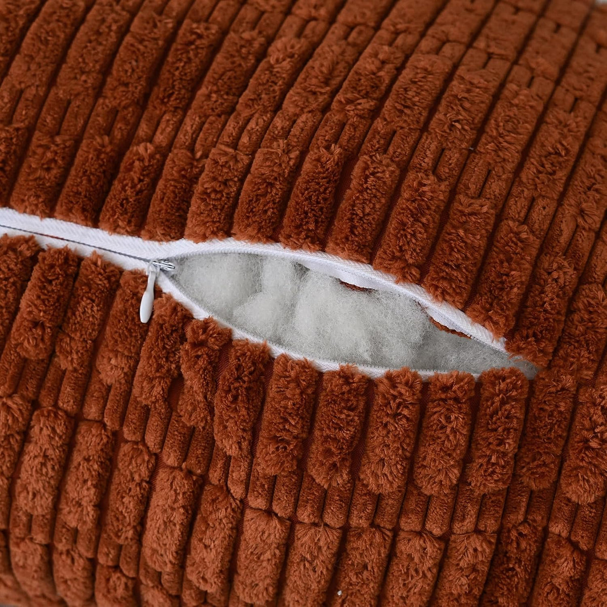 Faux Fur Reading Pillow for Sitting in Bed, Large Backrest Bed Pillow with Arms, Back Support Pillow for Lounging Bedrest, Beige