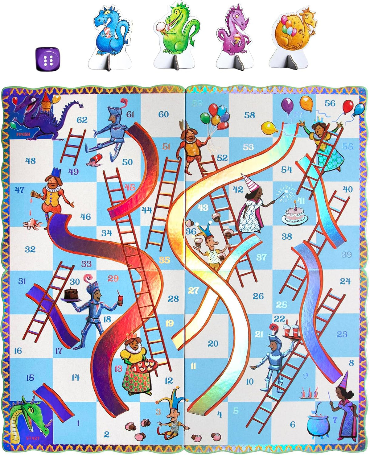 eeBoo Gathering a Garden Board Game - Award Winning Patience & Plant Counting Garden Game, Screen-Free Fun for 2-4 Players, Kids Ages 5 and up