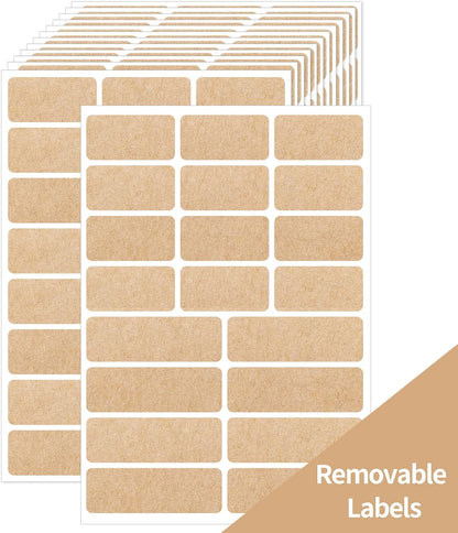 1000 Blank Removable Freezer Labels, Blank Removable Labels Water Oil Resistant with Perforation Line for Food Containers Jars Pantry Organization (Each Measures 1x 3 Inch)