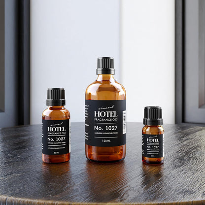 AirScent Hotel Diffuser Oil No. 1027 - Zen Hotel Scent Inspired - 120 mL | Lavender Eucalyptus Tonka - Premium Fragrance Oil for Ultrasonic and Waterless Diffusers and Crafting - 4 fl oz Bottle