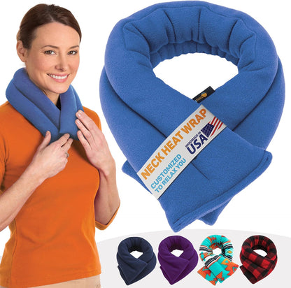 SunnyBay Lavender Microwave Heating Pad, 26" Long Microwavable Neck Wrap & Heat Pack for Moist Hot Therapy, Heated Neck Warmer for Neck, Shoulder & Back Pain Relief, Flaxseed Filling, 26x6, Purple