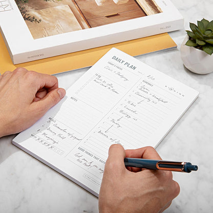 Meal Planning Notepad - What's for Dinner Weekly Meal Planner and Grocery List Magnet Pad with Tear-Off Shopping List - Family Dinner Menu for Fridge & Meal Prep - 6x9” - 50 Sheets