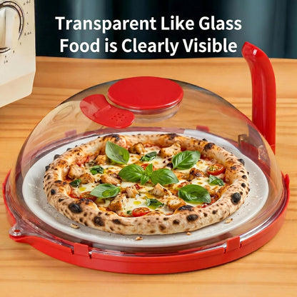 Microwave Splatter Cover with Water Steamer and Vent Hole, BPA-Free, 11.22" | Microwave Cover for Food, Plastic Splatter Guard for Microwave to Keeps Food Soft and Moist and Microwave Clean and Tidy