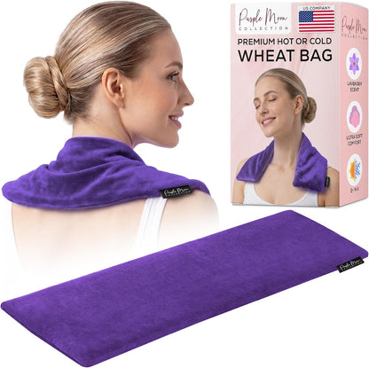 Microwavable Heating Pad for Pain Relief, Reusable Hot/Cold Therapy Bag
