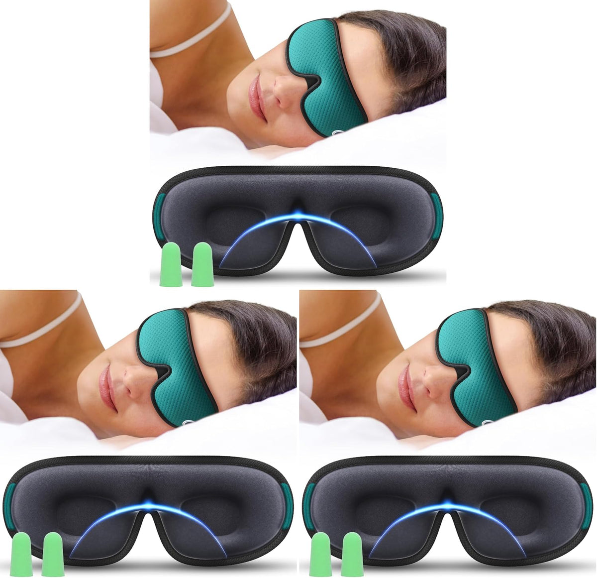 Medi Grade Sleep Mask Cotton Eye Mask with 3D Memory Foam for Sleeping