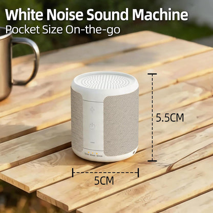 Portable Sound Machine - Mini White Noise Machine with 30 Soothing Sounds, 32 Volume Levels, 4 Timers | Pocket-Sized Travel Noise Machine for Baby, Adults, Sleeping, Office Privacy & Nursery