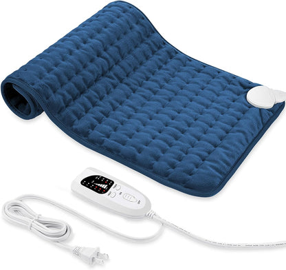 Electric Heating pad for Back Neck Shoulder Knee Arms Legs- Electric Heat Pads with 6 Heat Settings & Auto Shut Off Heat Heating Pad for Birthday Mother Father Girl Men Women