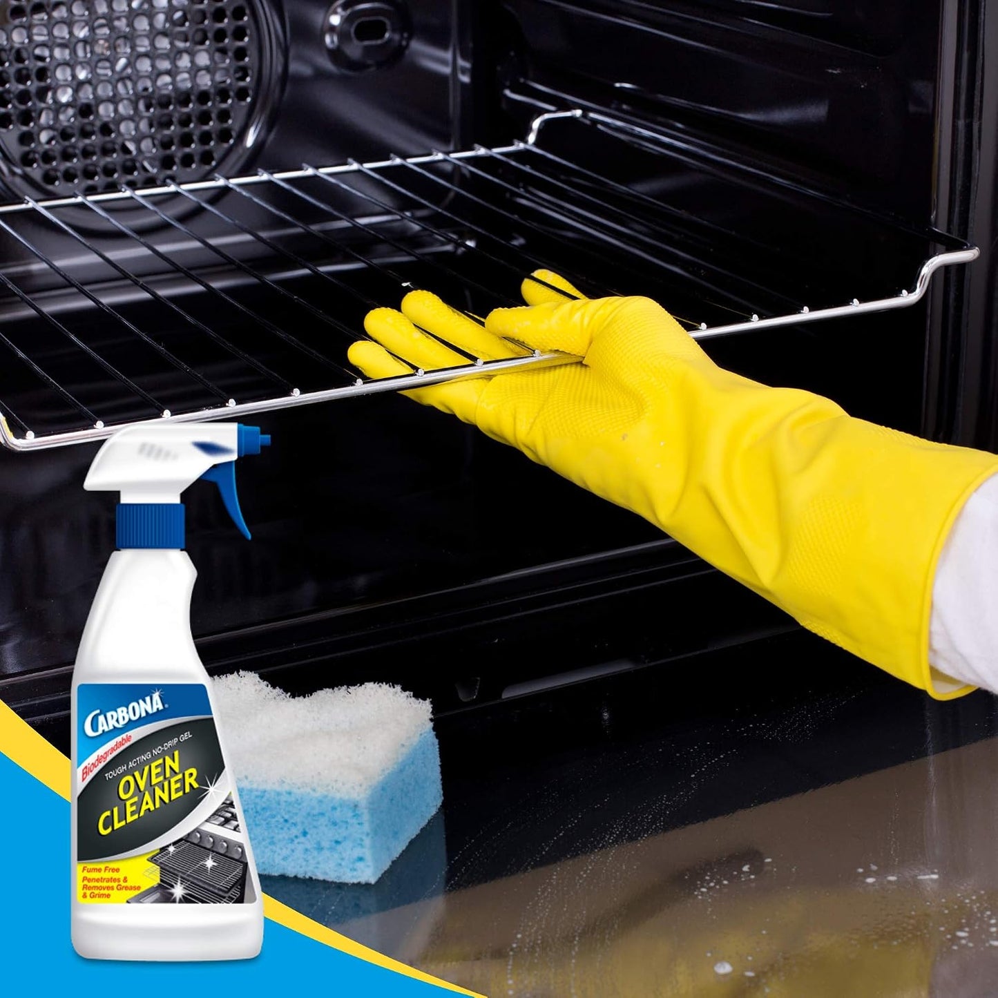 Carbona Oven Cleaner | Grease & Stain Fighting Formula | Odor Free | 16.8 Fl Oz Each, 1 Pack