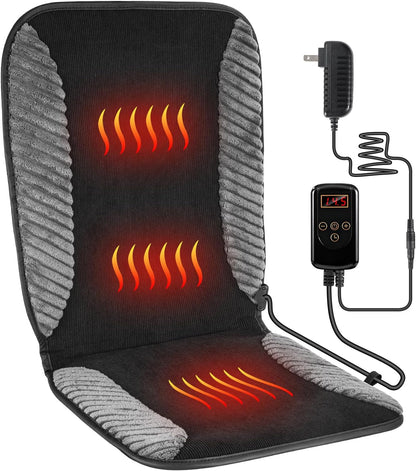 Heated Seat Cushion for Office Chair, 7-Level Heating Chair Pad with Timer, Comfortable Seat Warmer for Home, Office and More