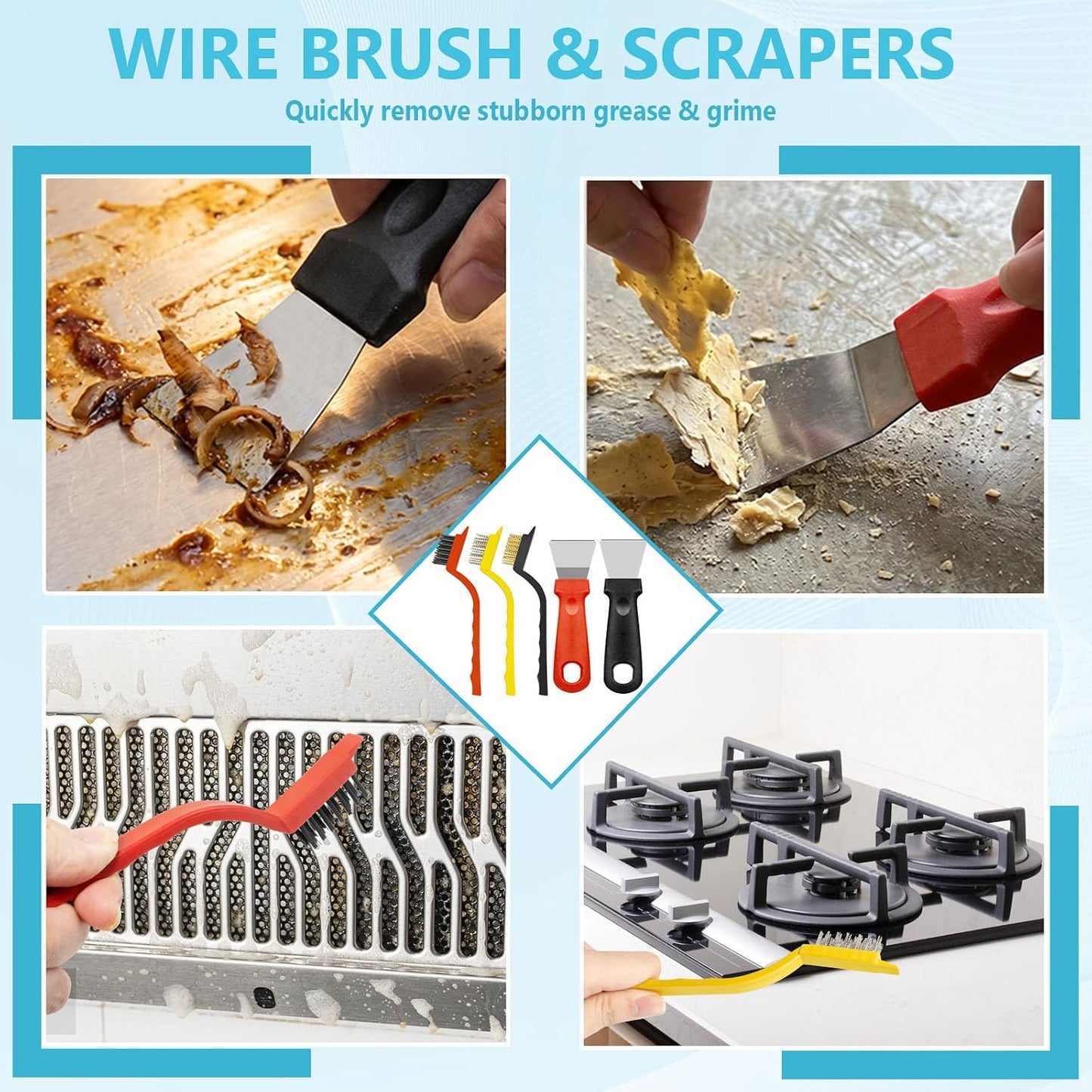 18PCS Crevice Cleaning Brush Hard Bristle Scrub Brushes for Gaps with Box | Cleaning Brush Grout Brush Deep Cleaning Tile Lines, Window Groove, Sliding Door, Shutter, Sink, Stove, Corner, Bottle