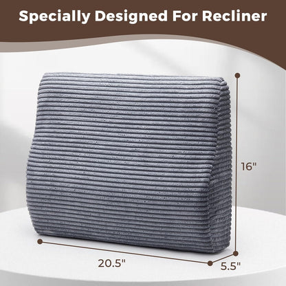 Lumbar Support Pillow for Recliner Chair/Accent Chair/Couch, Washable Cover