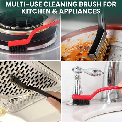 8 Pcs Crevice Cleaning Brush Set – Hard Bristle Cleaning Tools for Grout, Gaps & Narrow Spaces – Multi-Purpose Grout Brush, for Cleaning Bathroom, Shower, Window Tracks, Kitchen | Multi-Purpose Grout Brush for Bathroom, Shower, Window Tracks & Kitchen