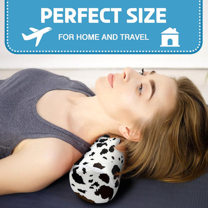 Neck Roll Pillow for Sleeping,Ergonomic Cylinder Tube Pillows for Cervical Spine and Neck Support,Versatile Roll Pillow for Bed,Office,and Travel,Memory Foam Bolster with Washable Cover