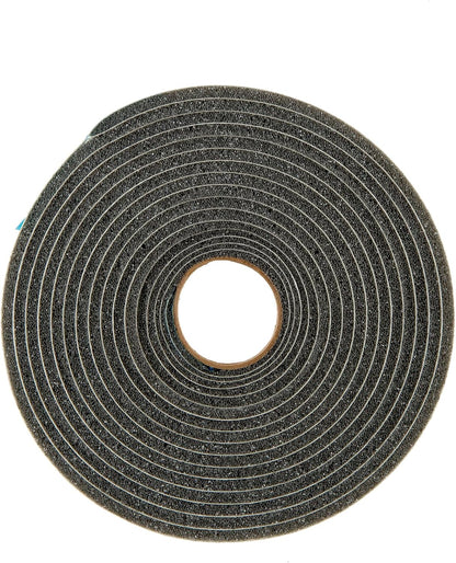 MD Building Foam Window Seal for Ex-Large Gaps, Gray, 17ft | Open-Cell Polyurethane Foam, Self-Adhesive Backing, Cut-to-Length Scissors, Seals Drafts Moisture Dust Insects