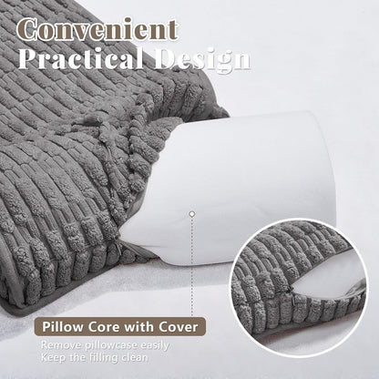 Headrest and Support Pillow,Recliner Pillow for Neck, Head, or Foot for Office or Massage Chairs, Neck Pain Relief and Cervical Support. Nonslip, Zipped Cover.(Cream, 5.5" Wx13 Lx3 H)