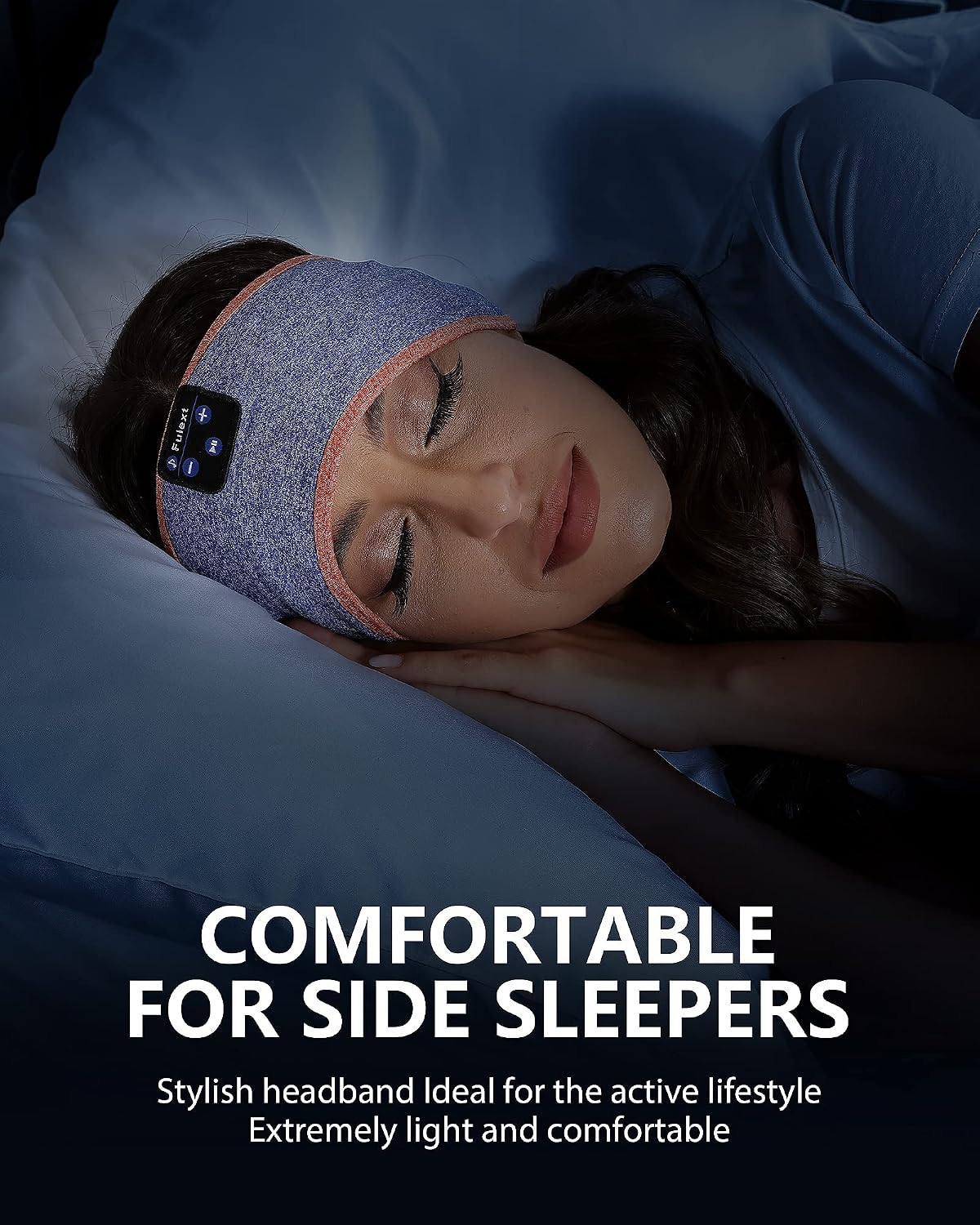 Sleep Headphones Headband, Bluetooth 5.4 Sleeping Headphones for Side Sleepers, Wireless Headband Headphones with Ultra-Thin Stereo Speakers for Sports, Workout, Travel, Meditation