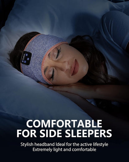 Sleep Headphones Headband, Bluetooth 5.4 Sleeping Headphones for Side Sleepers, Wireless Headband Headphones with Ultra-Thin Stereo Speakers for Sports, Workout, Travel, Meditation