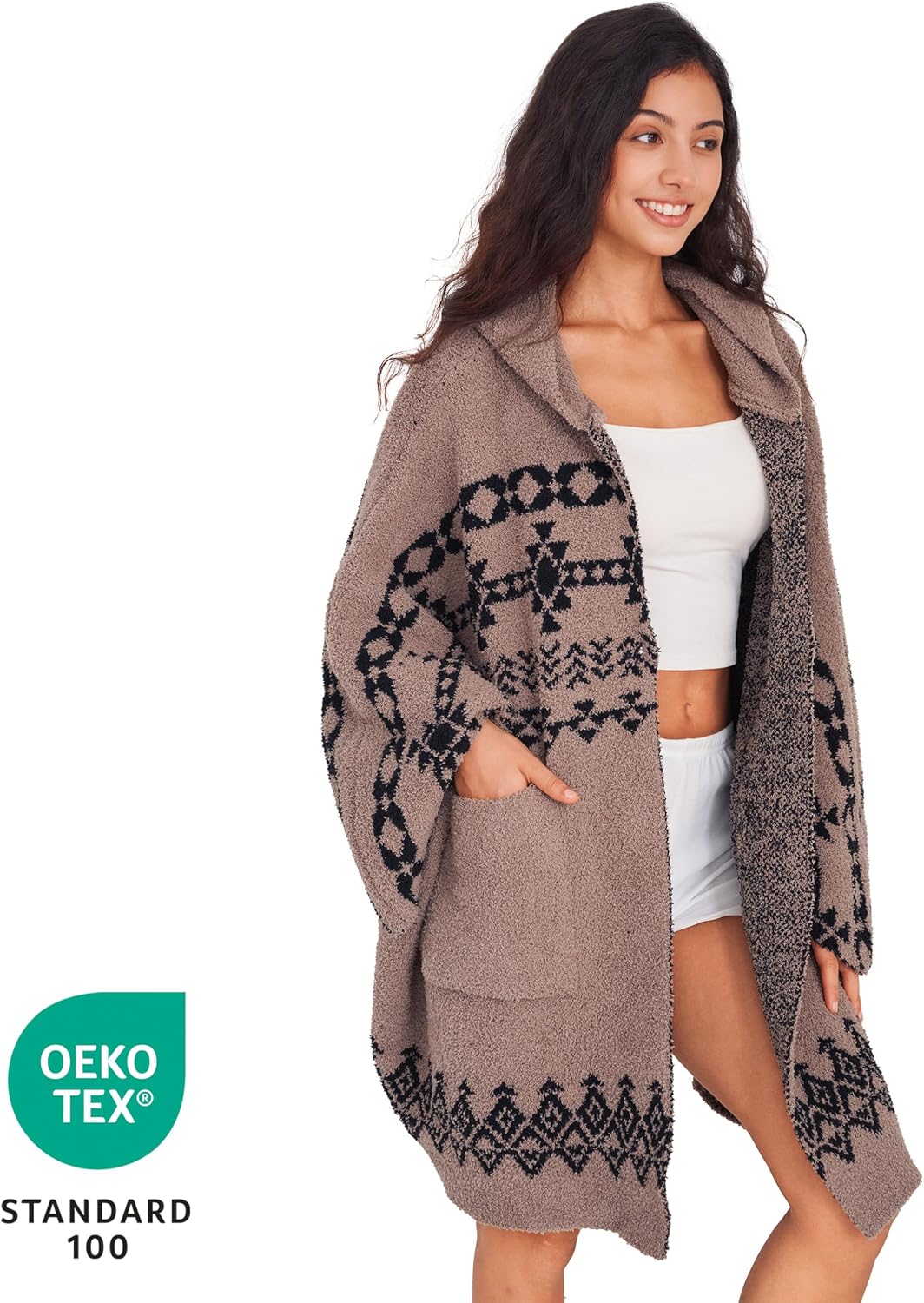 WDCOZY Wearable Blanket Hoodie Poncho Throw Comfy Soft Warm Cape Shawl Cozy Cloak Wrap Hooded with Sleeves For Women Adults