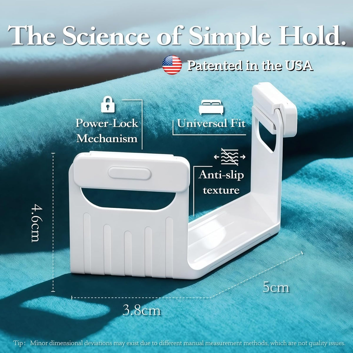 The Original Patented Fitted Sheet Holders - 4 Bed Sheet Grippers 10 Sheet Locks (8 + 2 Spares) Bed Sheet Holders For Corners, Clips, No Metal Corner Sheet Grippers Easily Say Goodbye To Loose Sheets