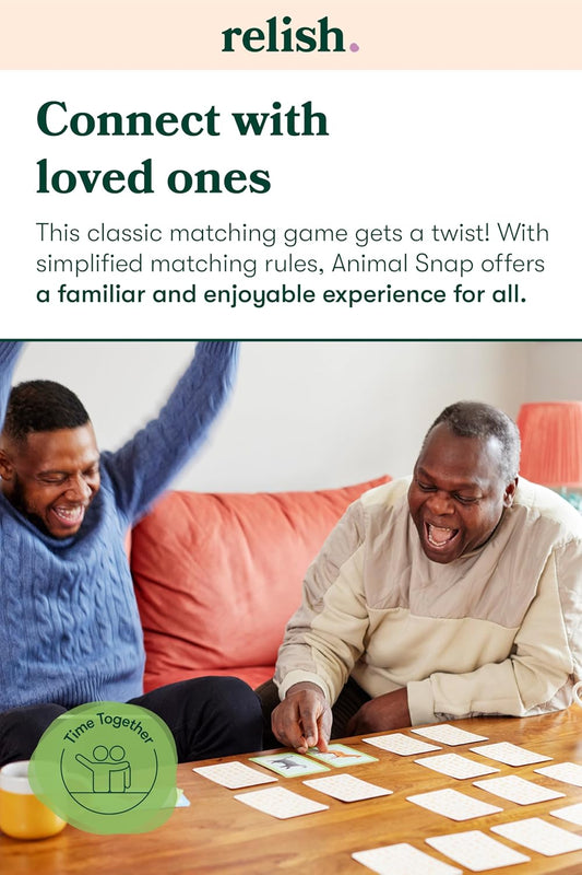 Relish Animal Snap Card Game, Dementia Games for Elderly, Alzheimer's Activities