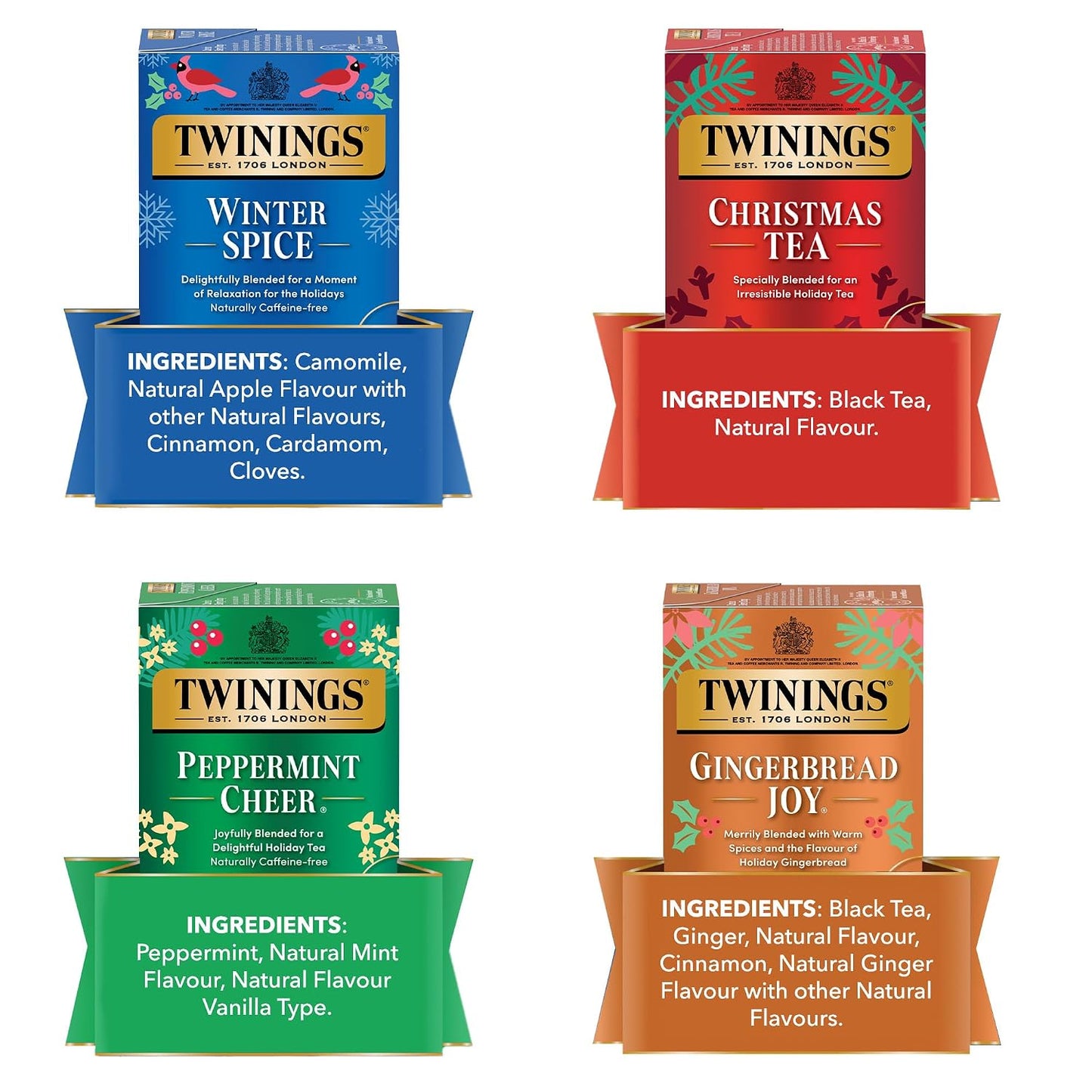 Twinings Mango & Pineapple Herbal Tea Individually Wrapped Bags, 20 Count (Pack of 1), Naturally Caffeine-Free, Enjoy Hot or Iced, 20 Teabags