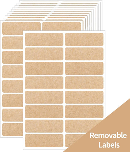 Removable Freezer Labels Stickers, 1 x 3 Inch Blank Removable Freezer Labels Food Storage Stickers, Date Label Waterproof Oil Resistant Easy Clean No Residue- 250 Sheets