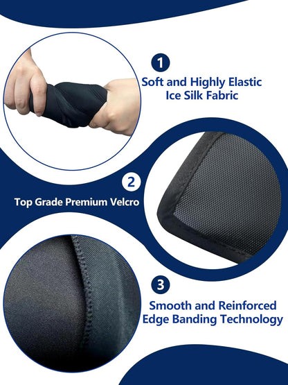 Flexible Neck Ice Pack Wrap,Gel Cold Therapy for Pain Relief | reusable,cool ice silk,stays cold 20 to 30 mins,dual hot & cold,hands-free, Ideas for tech neck, office workers and injuries