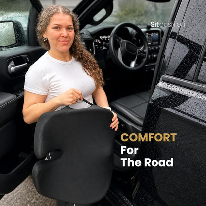 Car Seat Cushion for Driving, Sciatica Pain Relief Car Pillow and Seat Pad
