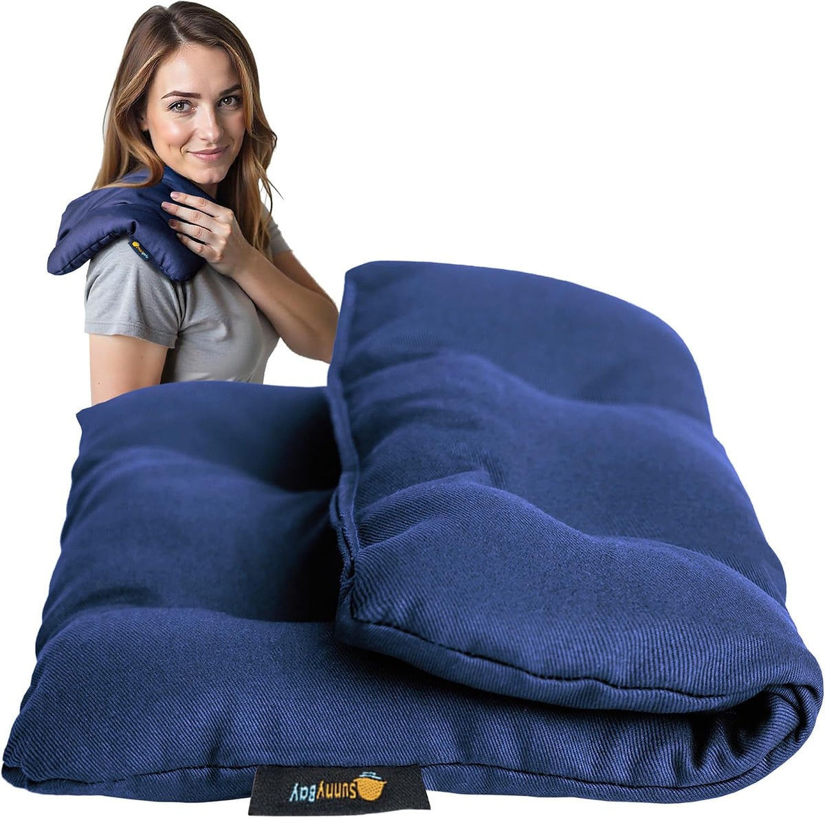 SunnyBay Microwavable Heating Pad, Bean Bag Wrap, 10x18 inch, 2.8 lb