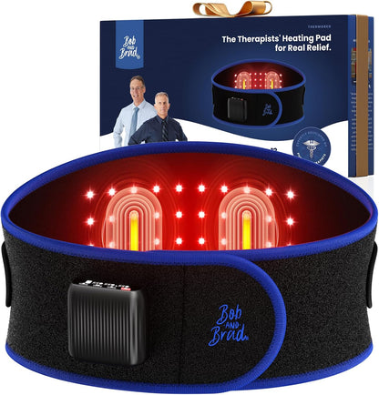 BOB AND BRAD ThermoRed Cordless Heating Pad for Lower Back with Red Light