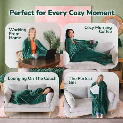 Super Blanky Wearable Blankets for Women & Men, Dorm Room Essentials, Gift for Her, Gifts for Women, Wife Birthday Gift Ideas