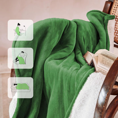 Heated Blanket 50x60”, 3 Hours Auto-Off Electric Blanket, Grey