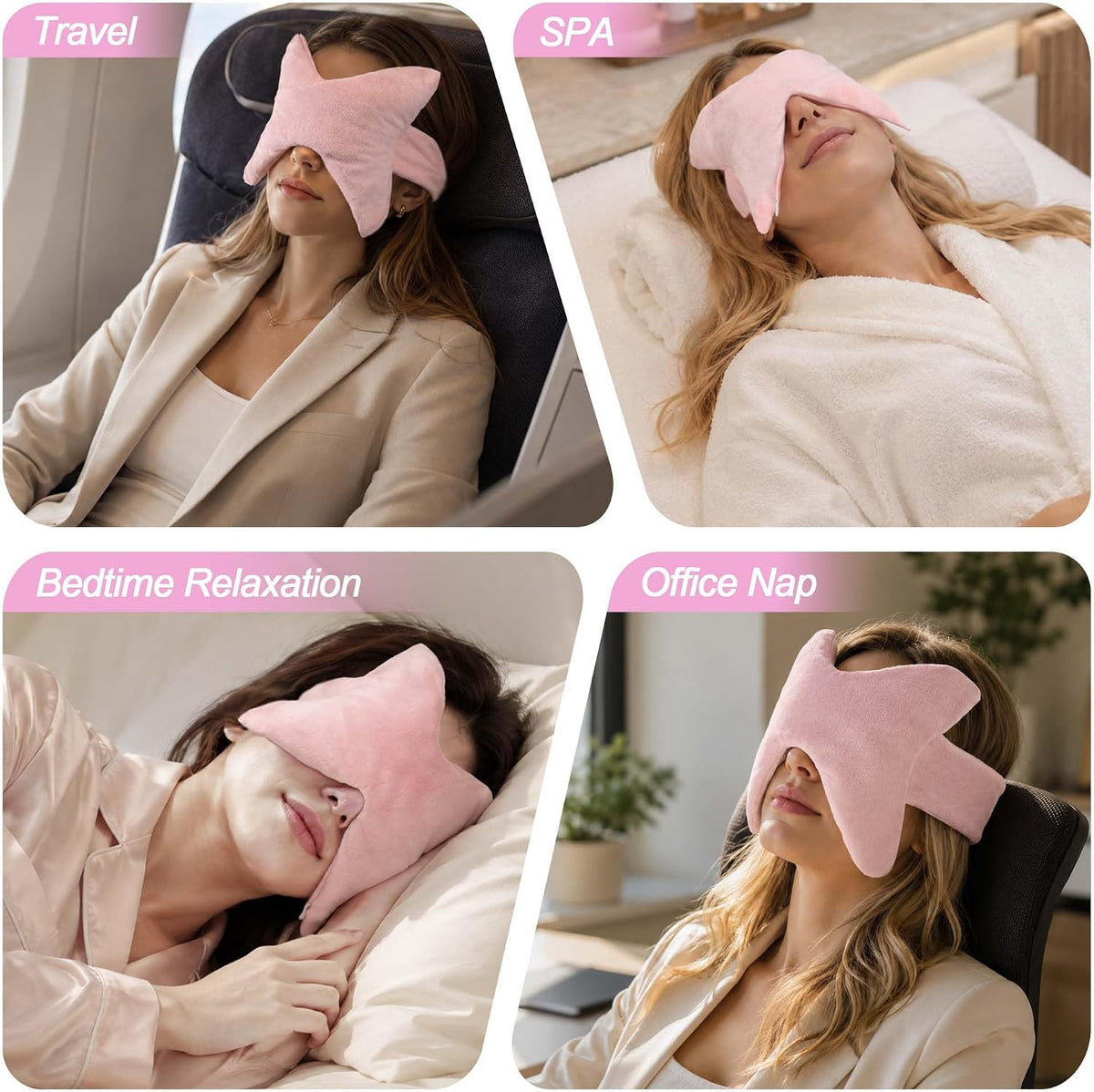 SPRING SEAON Microwavable Sinus Mask,Warm Cold Compress Eye Mask