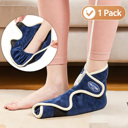JOBYNA Ankle/Toe/Foot Warmer | Full Coverage Heated Foot Wrap |86-158℉ Continuous Setting| 10-90min Timer| Electric Heating Pad for Plantar Fasciitis Relief, Neuropathy Pain Relief for Foot(1 Pack)