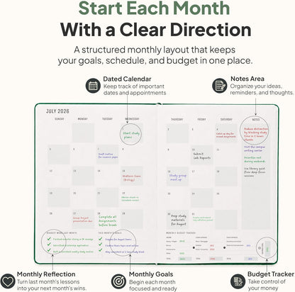Dated, 2026 Planner, 5.8” x 8.3” - The #1 Productivity Planner to Achieve Your 2026 Goals - Planner 2026-2027 by PRODUCTIVITY STORE (A5, GREY)