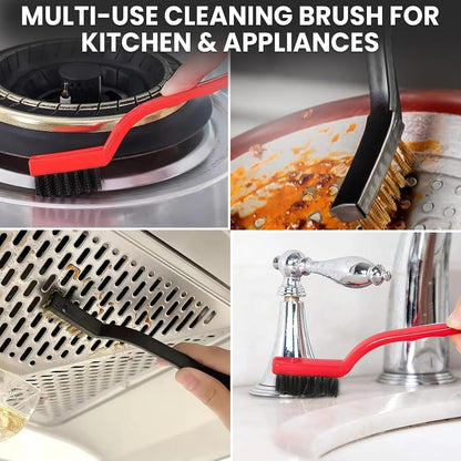 8 Pcs Crevice Cleaning Brush Set – Hard Bristle Cleaning Tools for Grout, Gaps & Narrow Spaces – Multi-Purpose Grout Brush, for Cleaning Bathroom, Shower, Window Tracks, Kitchen | Multi-Purpose Grout Brush for Bathroom, Shower, Window Tracks & Kitchen