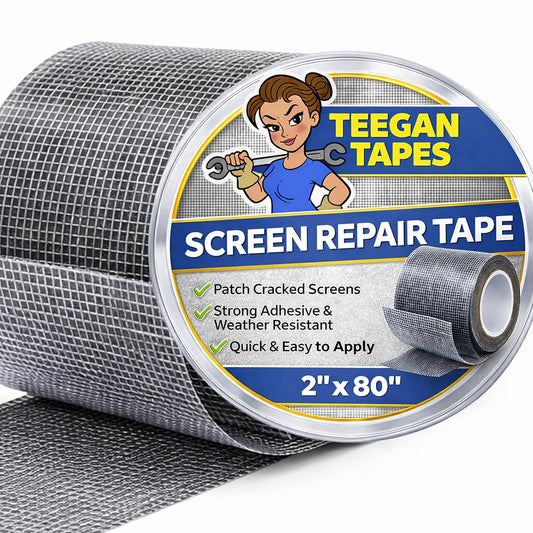 Gaffer Power Screen Repair Tape – Fiberglass Mesh, Strong Adhesive, Weather-Resistant Window & Door Screen Patch