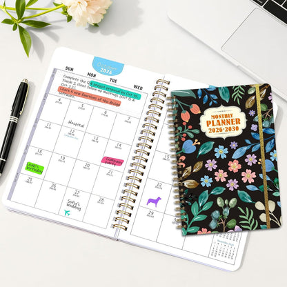 Undated Weekly Planner, A5 Personal Goals Journal Non Dated Weekly Planner to Do List Notebook with Goal Habit Tracker Organizer, Cute Undated Week Planners with Spiral Binding for Kids School Work