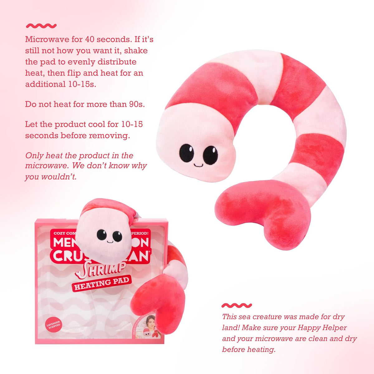 Menstruation Crustacean Lobster Heating Pad by Relatable