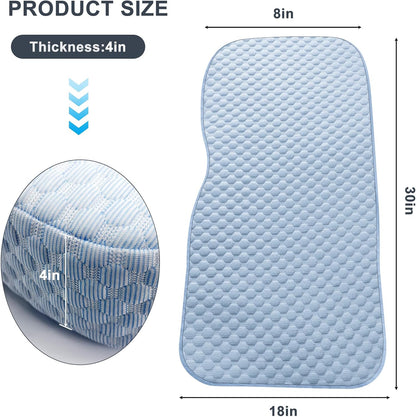 Knee Pillow for Side Sleepers, 100% Memory Foam Filling Leg Pillow for Side Sleeping, 4" Height Leg Pillow for Relieving Leg, Back, and Knee Pain Breathable & Pressure-Relieving Support - 18"x30"x4"
