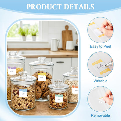 Sayglossy 7000 Pcs Day of the Week Food Labels, Removable Date Stickers for Food, Monday to Sunday Dots, Self Adhesive Stickers for Restaurant Kitchen Container & Organization(Macaron Color,Round)