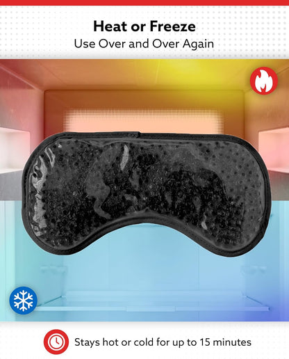 Alpi Plush Gel Beads Hot/Cold Eye Mask, Relaxation & Tension Comfort